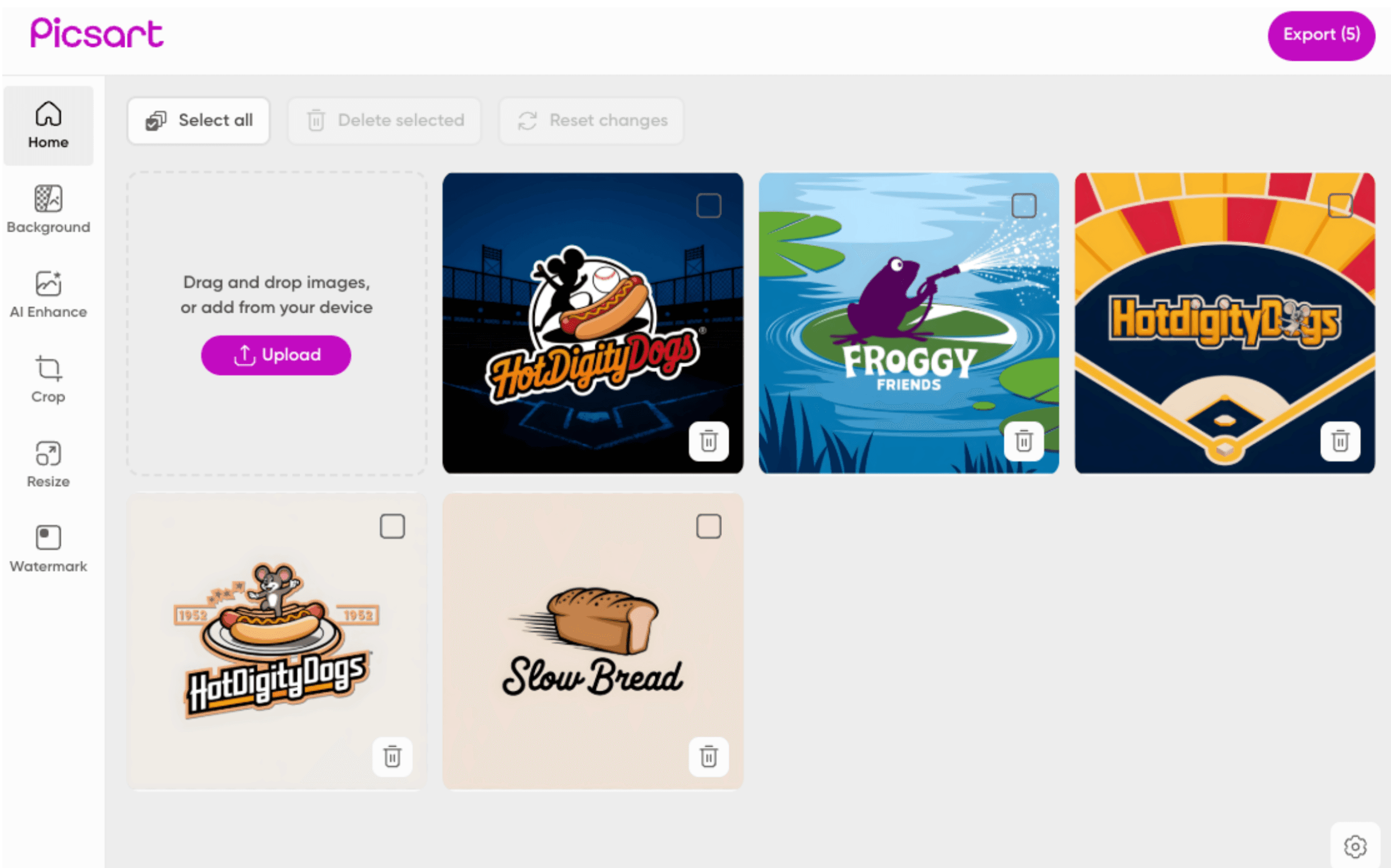 Batch Editor Home UI