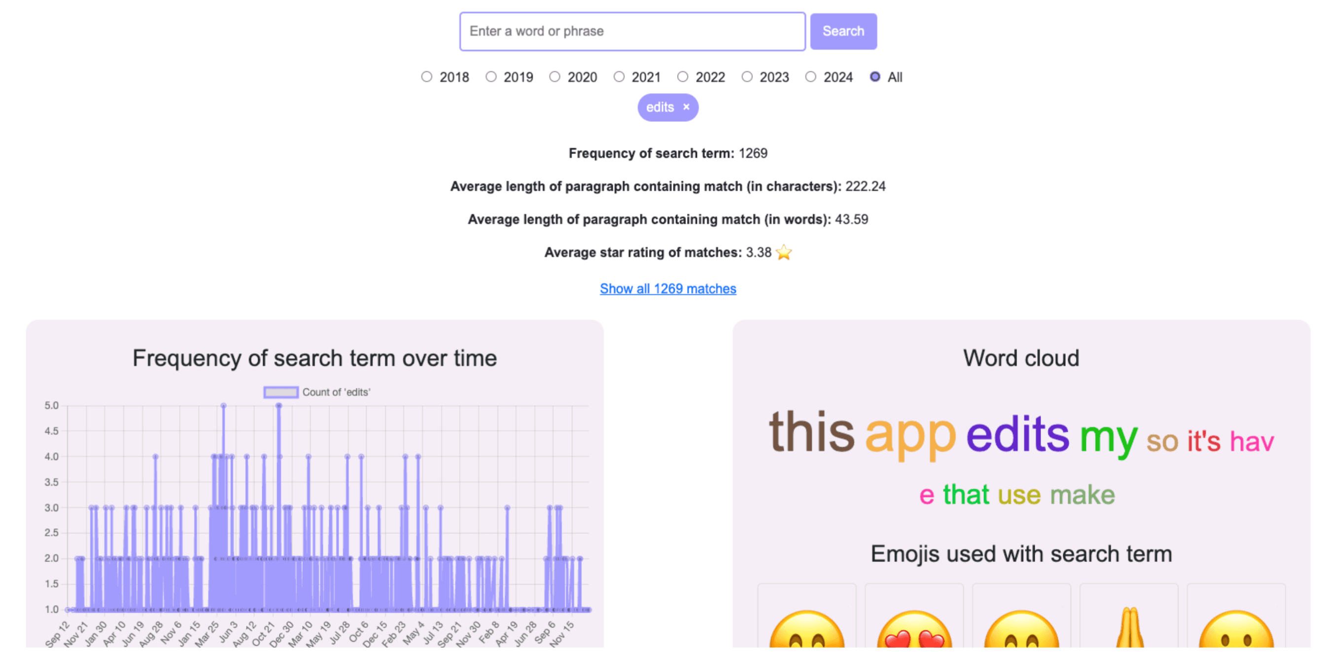 Review Analysis Tool UI